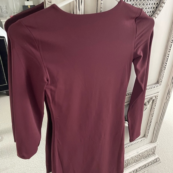 Babaton Contour Maroon Dress - Picture 3 of 3